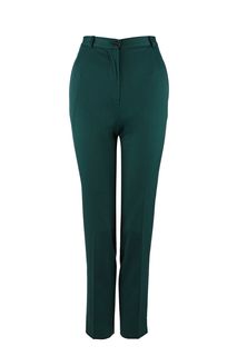 Зауженные брюки зеленого цвета La Biali