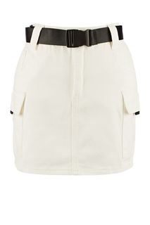 Короткая юбка из хлопка с накладными карманами Befree