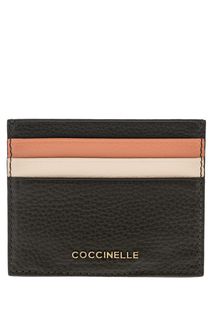 Визитница из зерненой кожи Metallic Soft Coccinelle