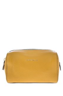 Желтая косметичка из зерненой кожи Travel Items Coccinelle