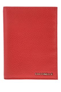 Обложка для паспорта из зерненой кожи Metallic Soft Coccinelle