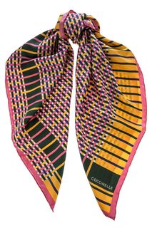 Разноцветный платок из шелка Coccinelle