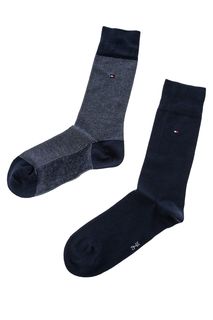 Комплект из двух пар высоких носков из хлопка Tommy Hilfiger