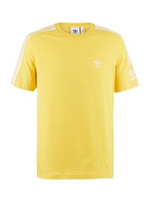 Желтая футболка из хлопка с короткими рукавами Adidas Originals