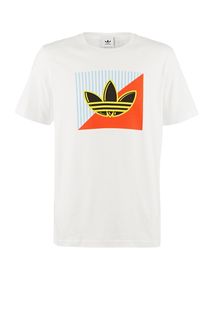 Футболка из хлопка с логотипом бренда Adidas Originals