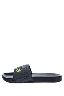 Текстильные шлепанцы синего цвета Superdry