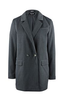 Серый двубортный пиджак с добавлением шерсти Urban Tiger