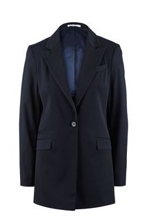 Удлиненный пиджак темно-синего цвета La Biali