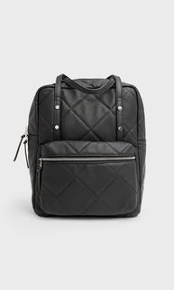 Stradivarius Стеганый Рюкзак Женская Коллекция Черный 103