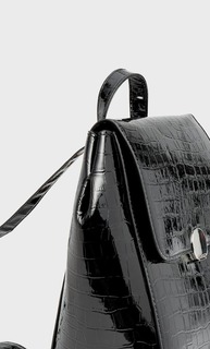 Stradivarius Рюкзак С Тиснением Под Крокодиловую Кожу Женская Коллекция Черный 103