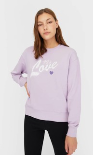 Stradivarius Толстовка С Принтом Женская Коллекция Multicolor M