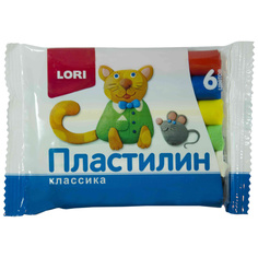 Пластилин Lori Классика 6 цветов