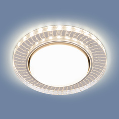 Встраиваемый точечный светильник с LED подсветкой Elektrostandard 3033 GX53 CL/SL