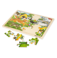 Пазлы Melissa & Doug Животные во дворе, 24 детали