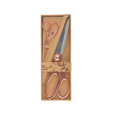 Ножницы Maxwell premium, 9 см, 20 см, цвет: розовое золото, 2 штуки, арт. 111563