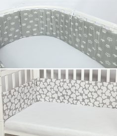 Двухсторонний бортик в кроватку AmaroBaby Мышонок серый, на молнии, 4 предмета