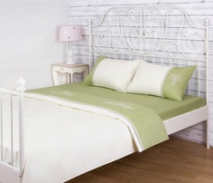 Постельное белье Santalino 2-х спальный "Сонет" зеленый