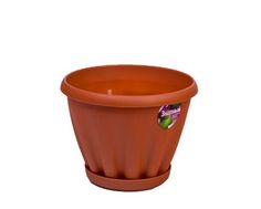 Горшок "Знатный", 2 л, терракотовый ФлораПласт люкс