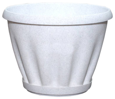 Горшок "Знатный", 3,9 л, мрамор ФлораПласт люкс