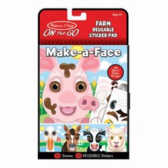Набор многоразовых стикеров Melissa & Doug Создай мордочку Ферма