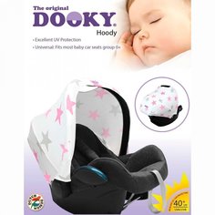 Капюшон для автокресла Хplorys Dooky hoody цв. pink stars