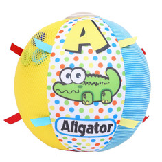 Мягкая игрушка Biba Toys Развивающий Шар Аллигатор 18 см, BS184