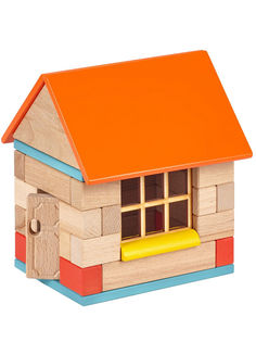 Конструктор WOOD BLOCKS 10321 деревянный с магнитами 2 в 1, 40 деталей