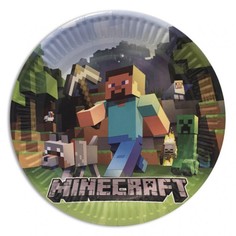 Бумажные тарелки Майнкрафт 10 шт. Lele