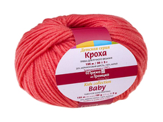 Пряжа из Троицка "Кроха", цвет светлая азалия (10 мотков) ( 10) Троицкая камвольная фабрика