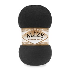 Пряжа Alize Angora Gold 5 шт. в упаковке черный Alize-AngoraGold-060 550 м