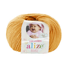Пряжа Alize Baby Wool 10 шт. в упаковке цвет желток Alize-BabyWool-014 175 м