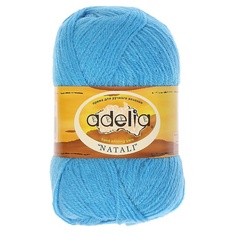 Вязание Пряжа ADELIA "NATALI" 10 шт, в упак, цвет яр,голубой NATALI-27, 300 м от Adelia