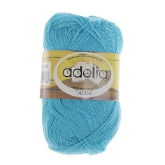 Вязание Пряжа ADELIA "AURA" 10 шт, в упак, цвет яр, голубой AURA-086, 250 м от Adelia