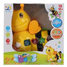 Каталка Пластмастер Гусеница на веревочке, со световыми и звуковыми эффектами