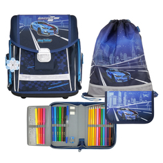Ранец школьный Magtaller Evo - Racing blue, с наполнением