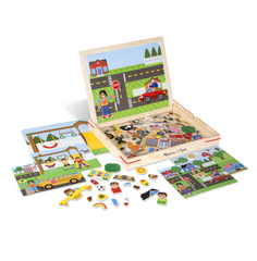 "Магнитные игры"Н-р магнитов с фоном Melissa & Doug