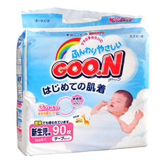 Goon Японские подгузники с витамином Е NB (2-5 кг) 90 шт.