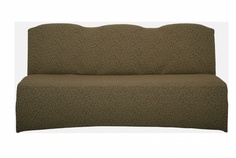 Чехол на трехместный диван без подлокотников Venera, жаккард, цвет бежевый