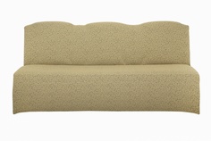 Чехол на трехместный диван без подлокотников Venera, жаккард, цвет светло-бежевый