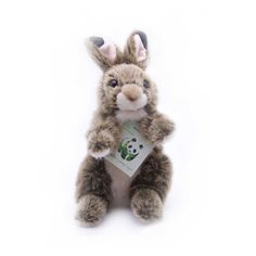Мягкая игрушка Кролик коричневый WWF 18 см