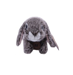 Мягкая игрушка Anna Club Plush Кролик лежит, серый 25 см
