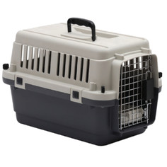 Контейнер для кошки, собаки Petmode 33x50x33см серый