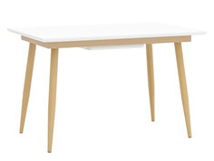 Кухонный стол Стокгольм, раскладной DT-1706-120/160 DUAL Белый, Малый Stool Group