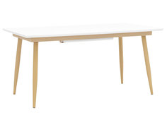 Кухонный стол Стокгольм, раскладной DT-1706-120/160 DUAL Белый, Большой Stool Group