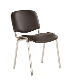 Офисный стул ISO-24 CHROME RU Черная V-14 иск.кожа (гладкая) Nowy Styl