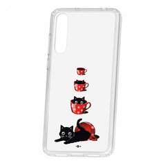Чехол Kruche Huawei P20 Pro (Plus) Print Котенок в чашке КruЧЕ