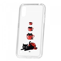 Чехол Kruche Samsung Galaxy A01/A015 Print Котенок в чашке КruЧЕ