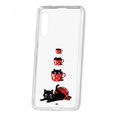 Чехол Kruche Samsung Galaxy A90 5G Print Котенок в чашке КruЧЕ