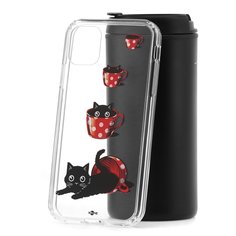 Чехол Apple iPhone 11 Kruche Print Котенок в чашке КruЧЕ