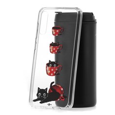 Чехол Samsung Galaxy A70 2019 Kruche Print Котенок в чашке КruЧЕ